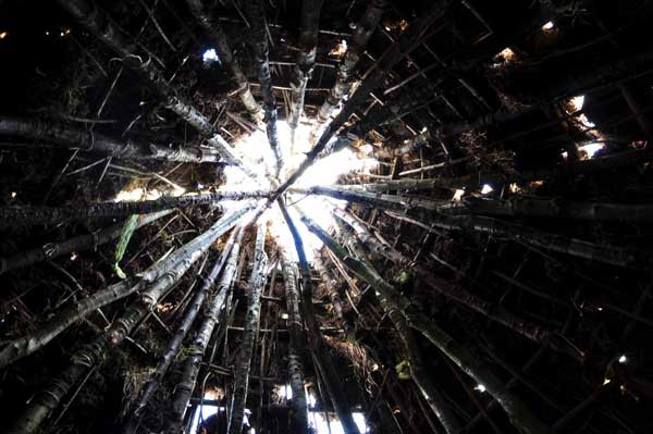 Mesolithic hut interior